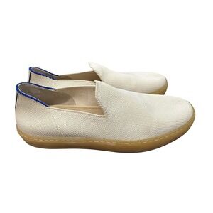 Rothy's The City Slip On Sneakers Womens Size 7.5 Ivory‎ Comfort Flat Gum #S65-1